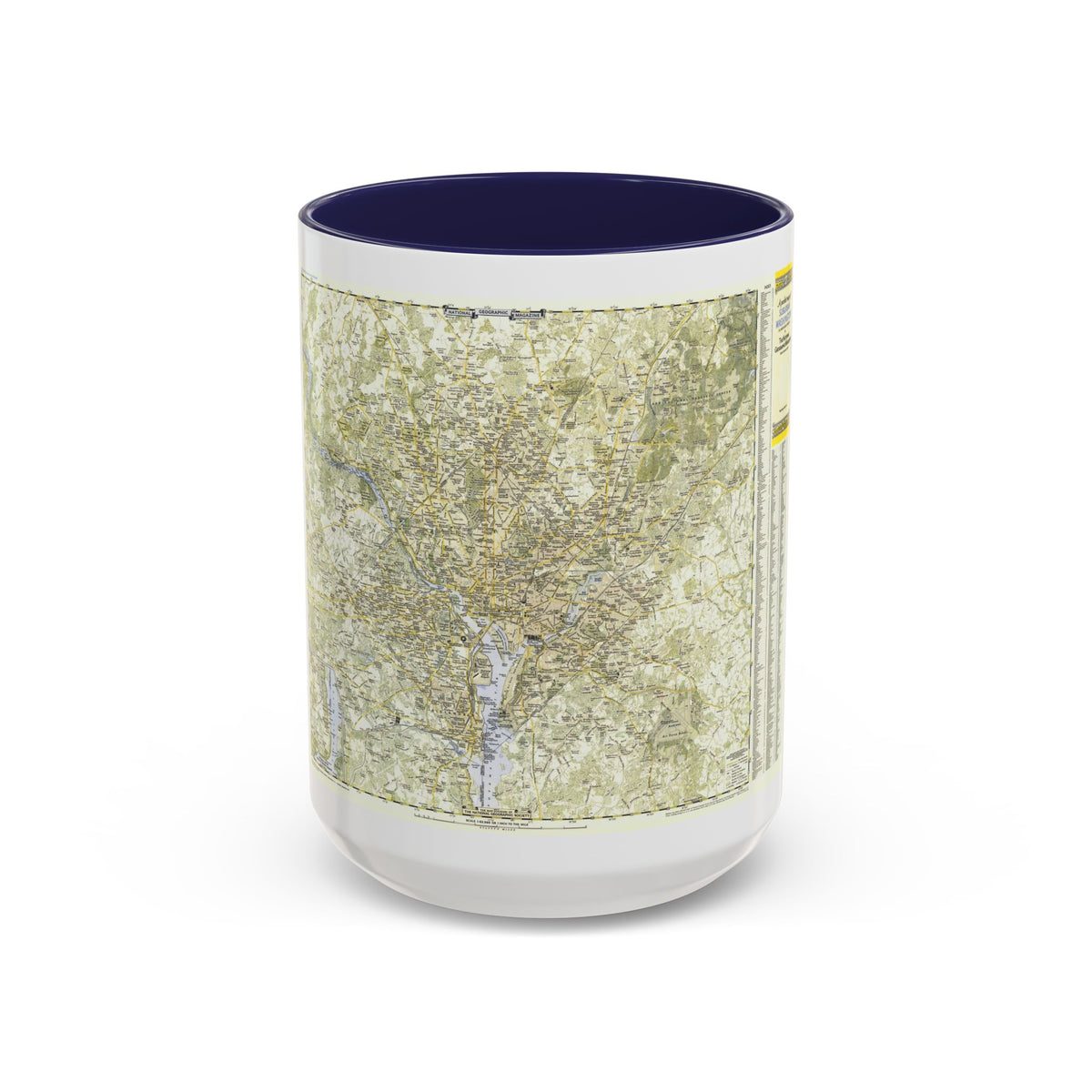 USA - Washington, Suburban (1948) (Map) Accent Coffee Mug