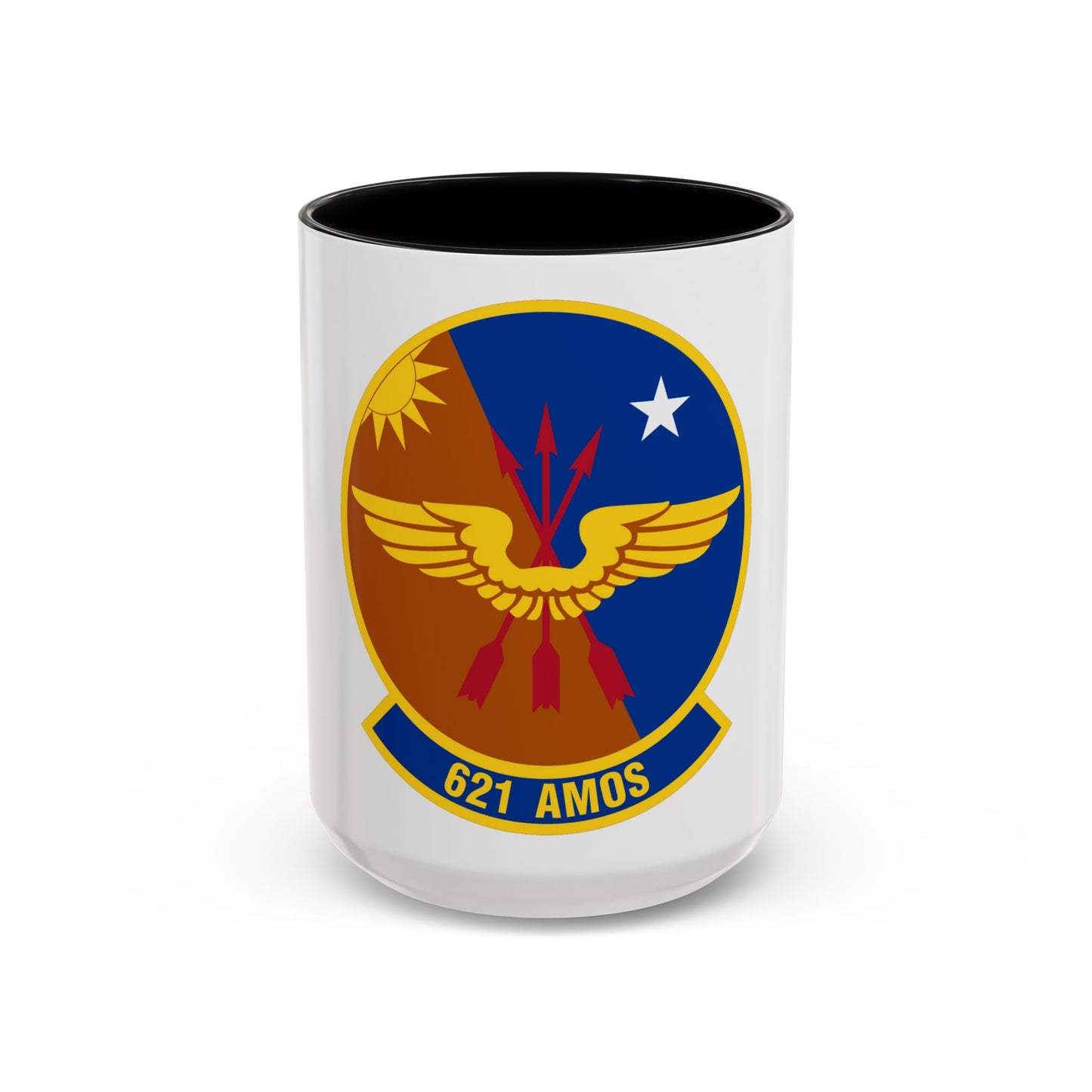 621 Air Mobility Operations Squadron AMC (U.S. Air Force) Accent Coffee Mug