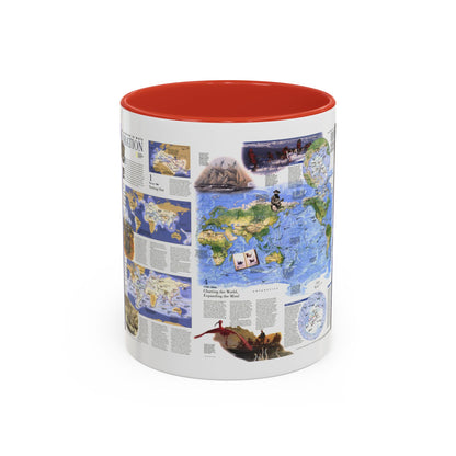 World Map - Exploration (1998) (Map) Accent Coffee Mug