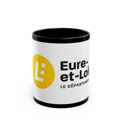 Flag of Eure et Loir France - Black Coffee Mug-11oz-Go Mug Yourself