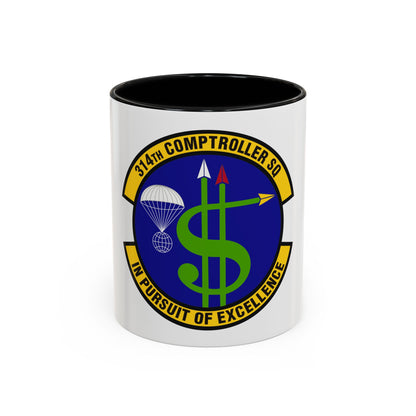 314th Comptroller Squadron (U.S. Air Force) Accent Coffee Mug