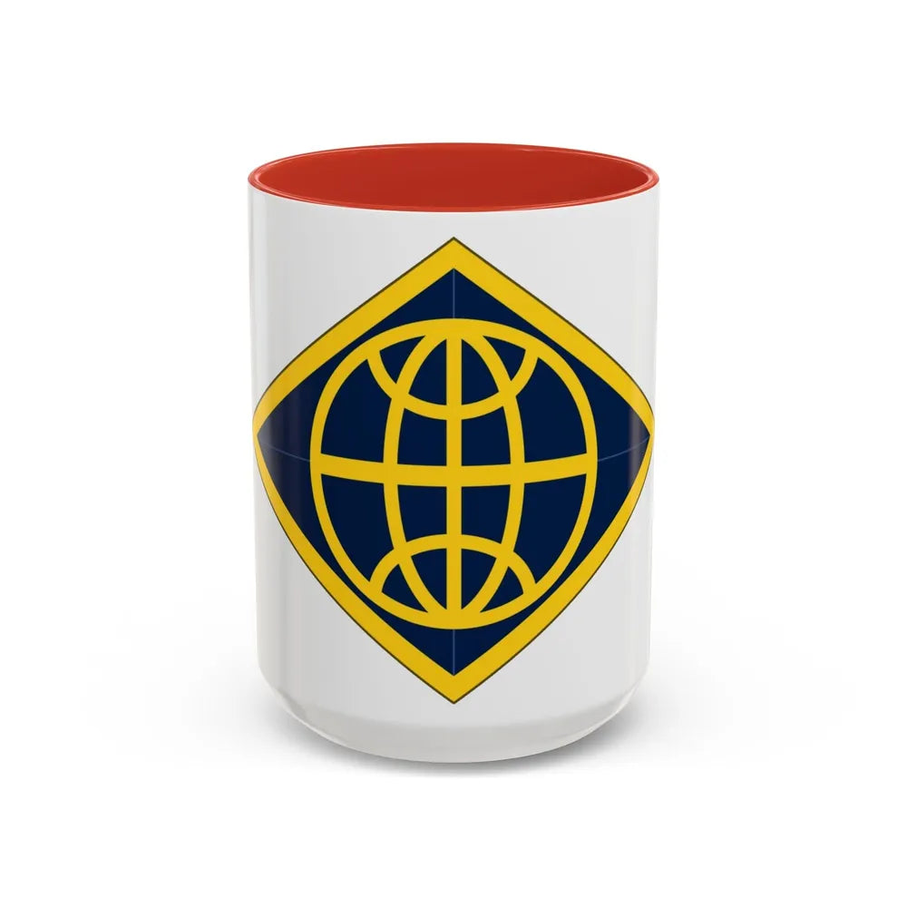 Financial Management Command (U.S. Army) Accent Coffee Mug-15oz-Red-Go Mug Yourself