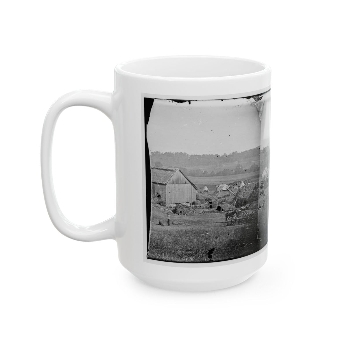 Keedysville, Md., Vicinity.  Smith's Barn, Used As A Hospital After The Battle Of Antietam (U.S. Civil War) White Coffee Mug