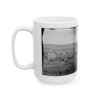 Keedysville, Md., Vicinity.  Smith's Barn, Used As A Hospital After The Battle Of Antietam (U.S. Civil War) White Coffee Mug