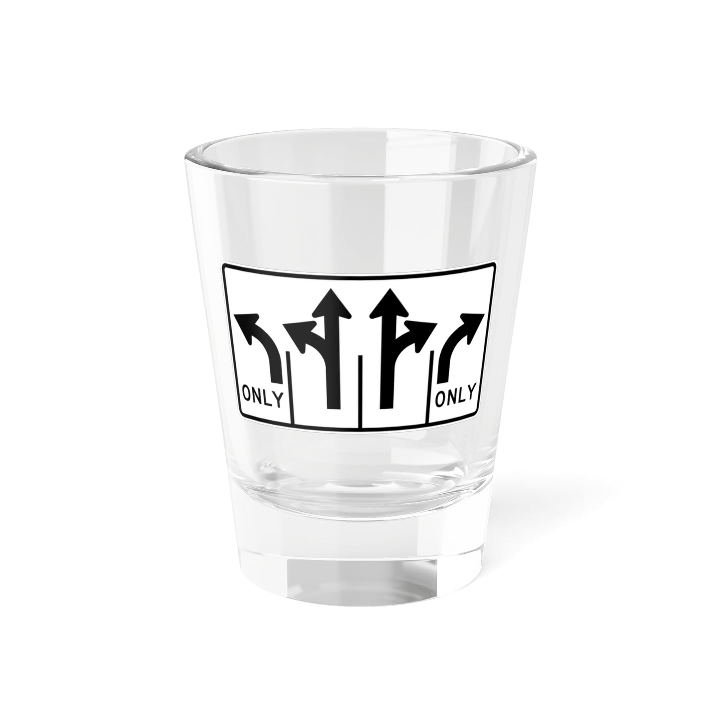 MUTCD-MI R3-8am (Michigan) (Road Sign) Shot Glass 1.5oz