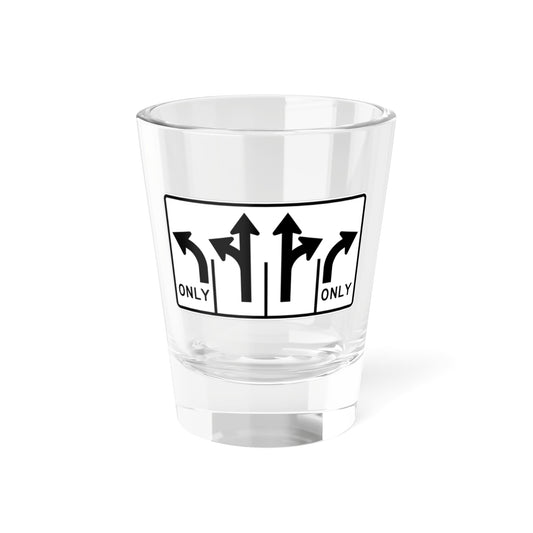 MUTCD-MI R3-8am (Michigan) (Road Sign) Shot Glass 1.5oz