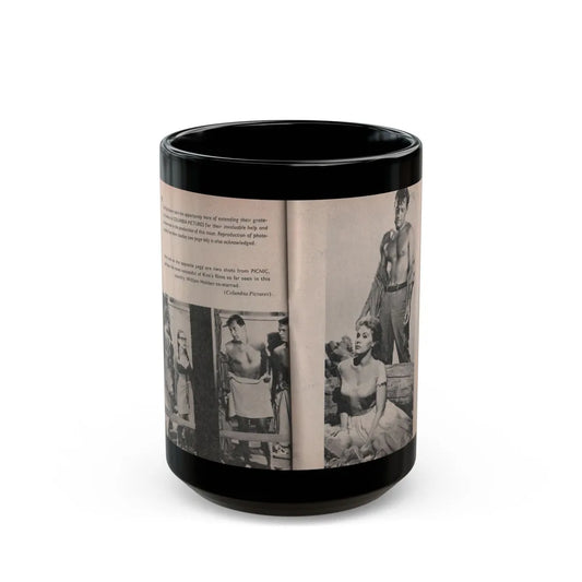 Kim Novak #165 - Scanned Mag. 66 Photos (Vintage Female Icon) Black Coffee Mug-15oz-Go Mug Yourself