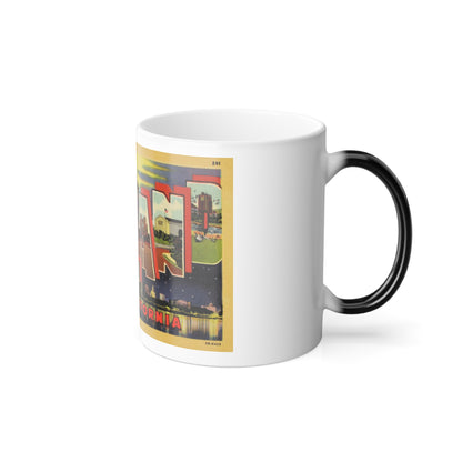 Greetings from Oakland California (Greeting Postcards) Color Changing Mug 11oz