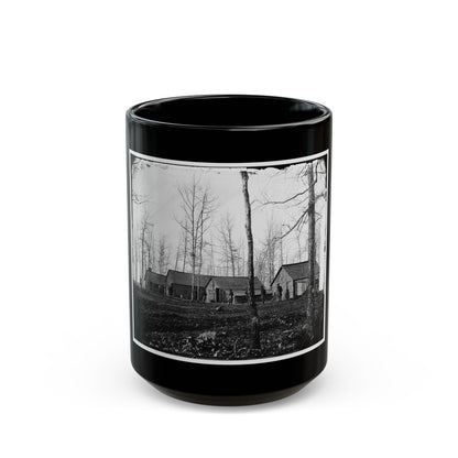 Rappahannock Station, Va. Quarters Of Field And Staff Officers, 50th New York Engineers (U.S. Civil War) Black Coffee Mug
