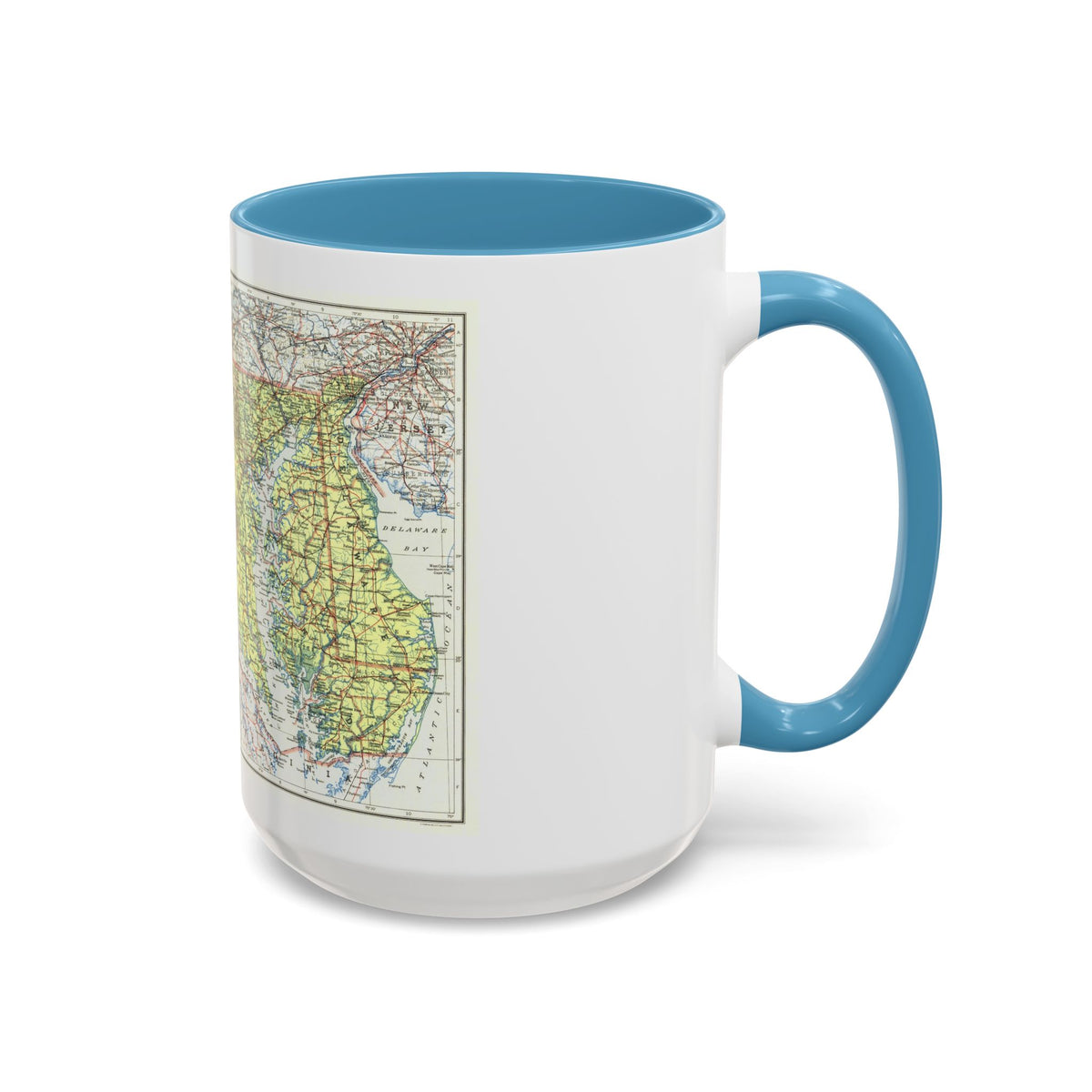 USA - Maryland, Delaware (1927) (Map) Accent Coffee Mug