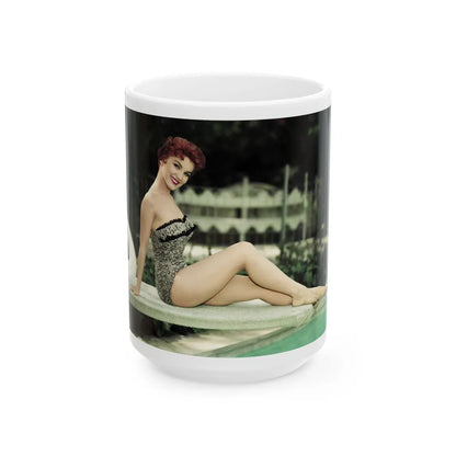 Debra Paget #370 1 (Vintage Female Icon) White Coffee Mug-15oz-Go Mug Yourself