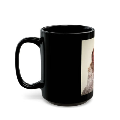 Veronica Carlson #102 with, Hammer Actress Kate O'Mara (Vintage Female Icon) Black Coffee Mug-Go Mug Yourself