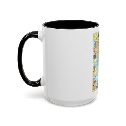 Italy - A Traveller's Map 1 (1970) (Map) Accent Coffee Mug