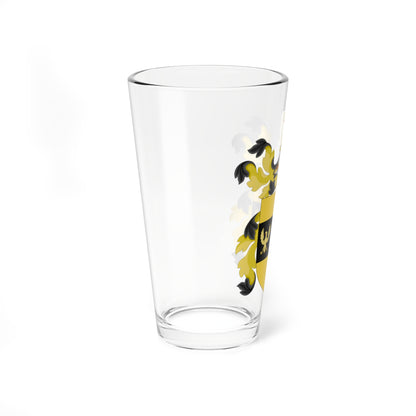 Coat of Arms of William Henry Harrison and Benjamin Harrison (United States) (Coat of Arms) Pint Glass 16oz