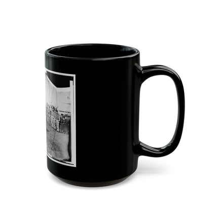 Washington, D.C. Band Of 9th Veteran Reserve Corps, In Shakoes And Frogged Jackets, At Washington Circle (U.S. Civil War) Black Coffee Mug