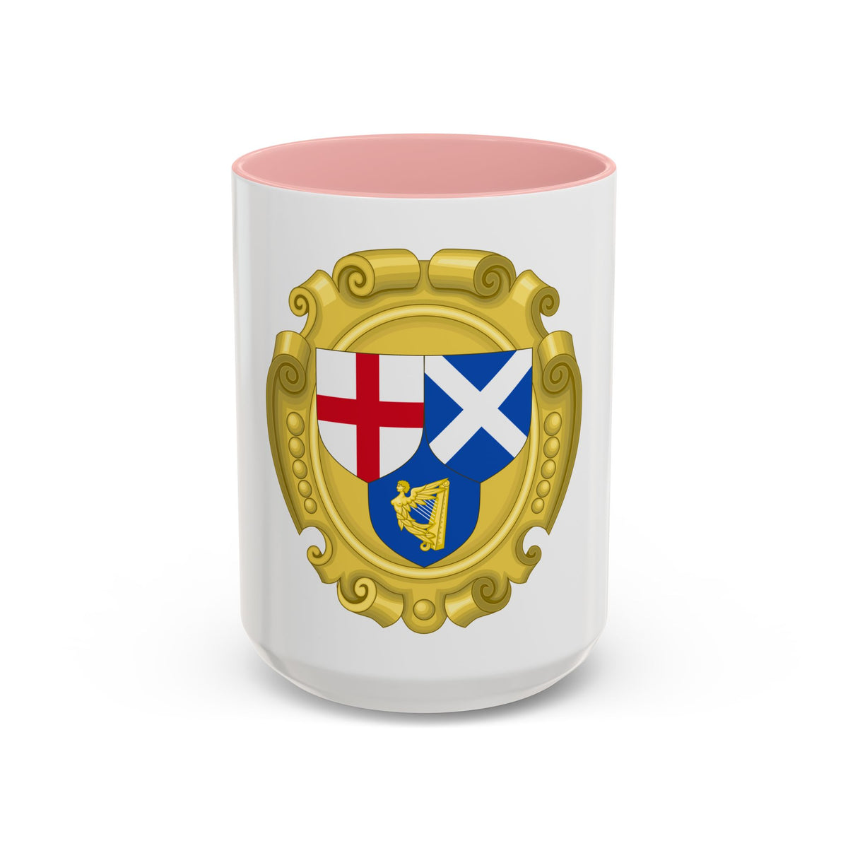 Coat of Arms of the Commonwealth of England, Scotland and Ireland - Accent Coffee Mug