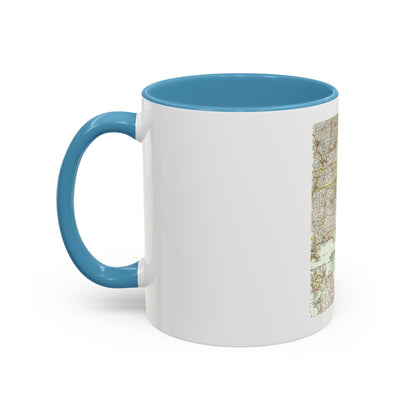 USA - Southeastern (1958) (Map) Accent Coffee Mug