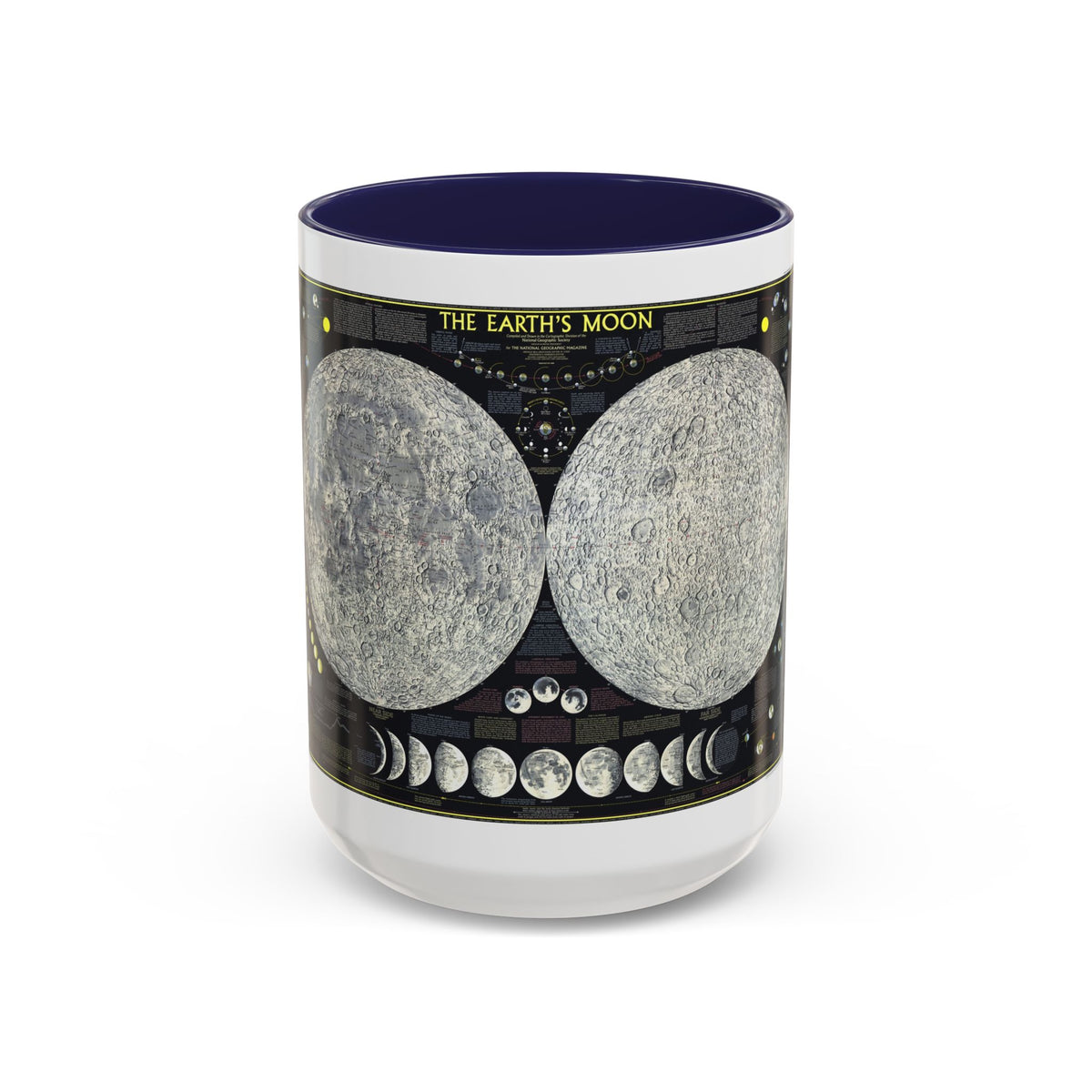 Space - The Moon (1969) (Map) Accent Coffee Mug
