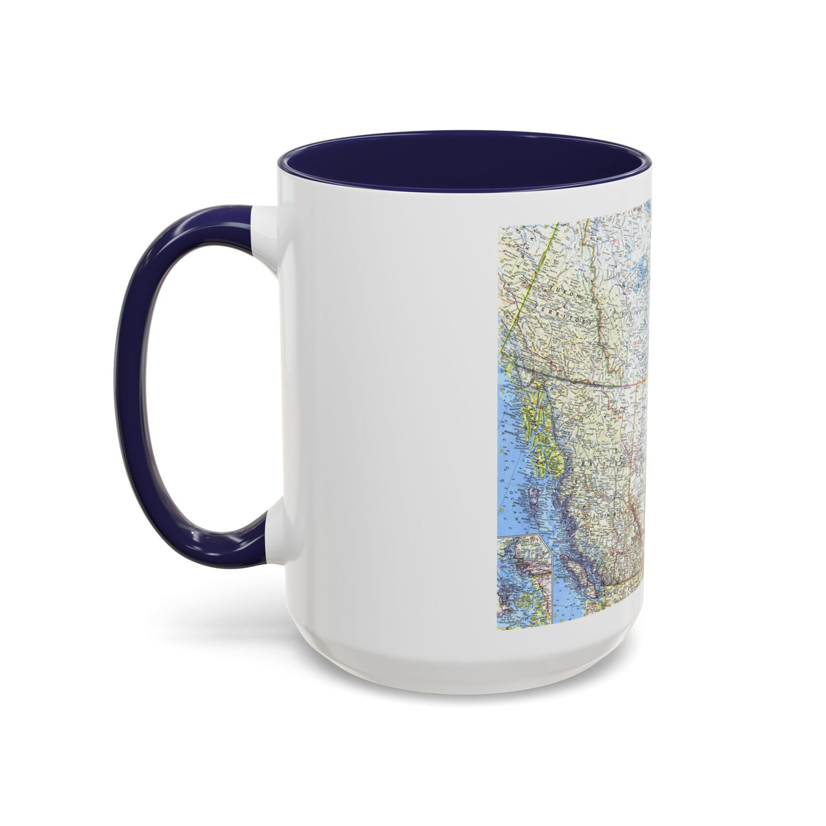 Canada - Western (1966) (Map) Accent Coffee Mug