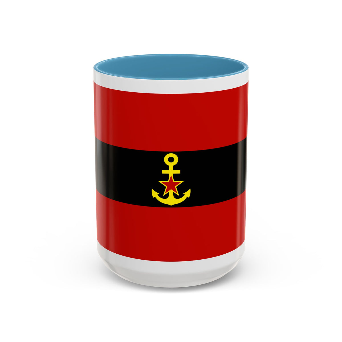 Naval Ensign of Albania 1946 to 1954 - Accent Coffee Mug