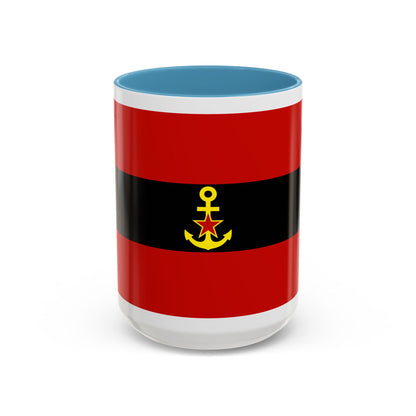 Naval Ensign of Albania 1946 to 1954 - Accent Coffee Mug