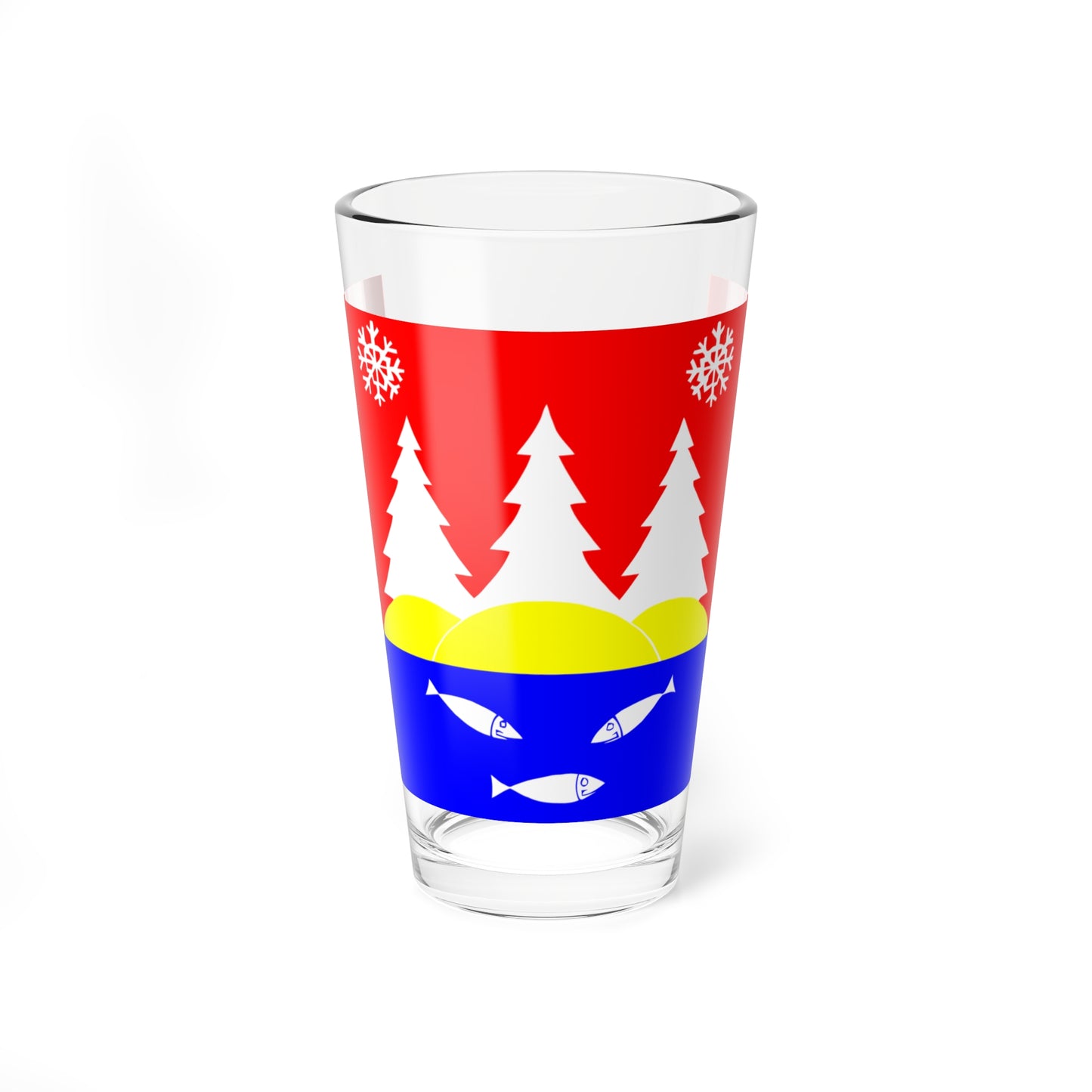 Flag toxovo Leningrad oblast (Russia) Pint Glass 16oz
