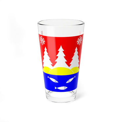 Flag toxovo Leningrad oblast (Russia) Pint Glass 16oz