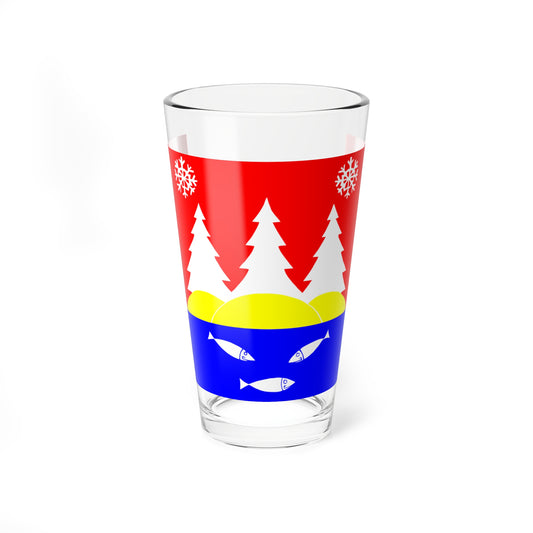 Flag toxovo Leningrad oblast (Russia) Pint Glass 16oz