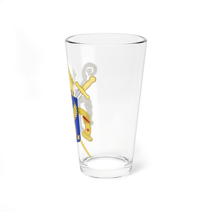Wapen van het Ordinariaat voor de Nederlandse Strijdkrachten (Netherlands) (Coat of Arms) Pint Glass 16oz