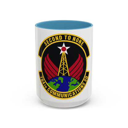 704th Communications Squadron (U.S. Air Force) Accent Coffee Mug