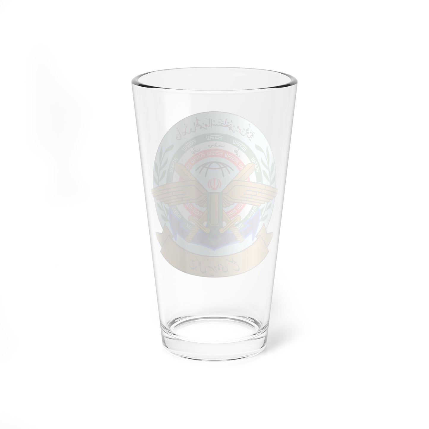 Seal of the General Staff of the Armed Forces of the Islamic Republic of Iran (Iran) (Coat of Arms) Pint Glass 16oz
