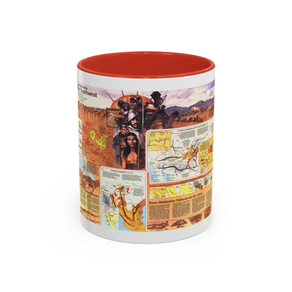 USA - Southwest 2 (1982) (Map) Accent Coffee Mug