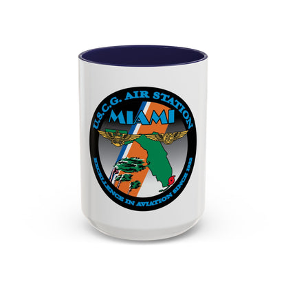 USCG Air Station Miami (U.S. Coast Guard) Accent Coffee Mug