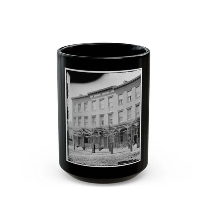 Richmond, Va. New York Newspaper Correspondents' Row (Between 4th And 5th Streets) (U.S. Civil War) Black Coffee Mug-15oz-Go Mug Yourself