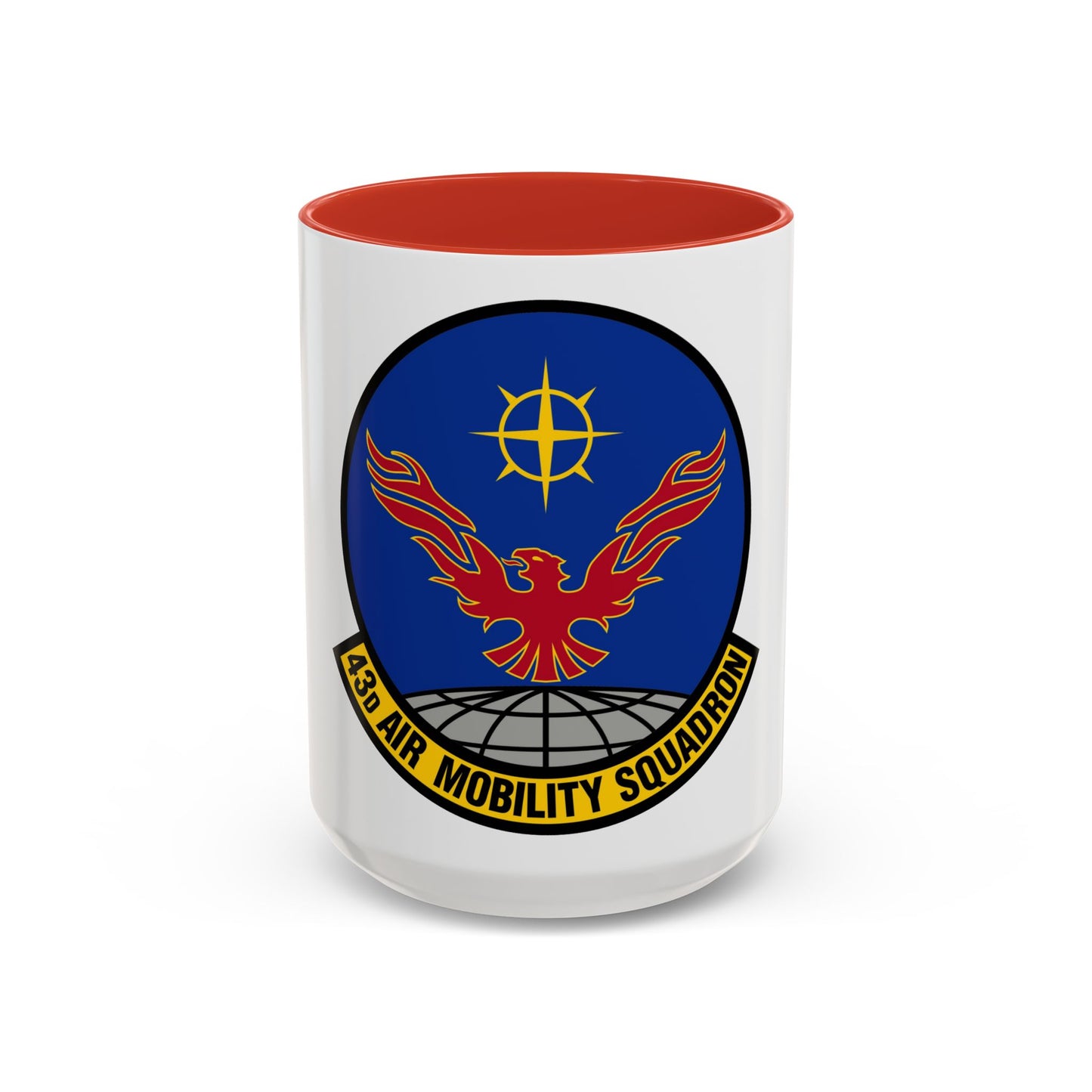 43 Air Mobility Squadron AMC (U.S. Air Force) Accent Coffee Mug