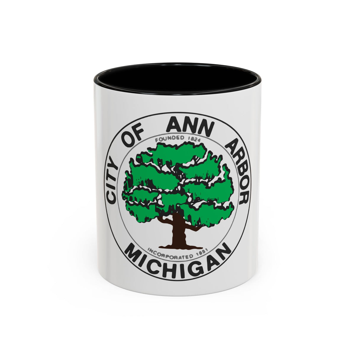 Seal of Ann Arbor Michigan - Accent Coffee Mug