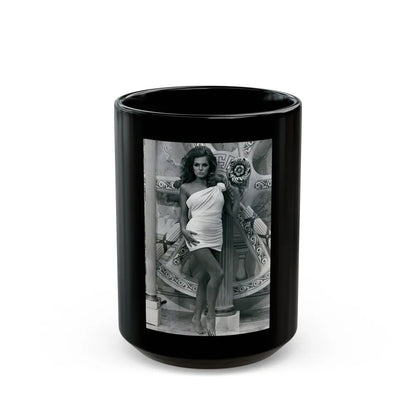 Julie Ege #124 (Vintage Female Icon) Black Coffee Mug-15oz-Go Mug Yourself