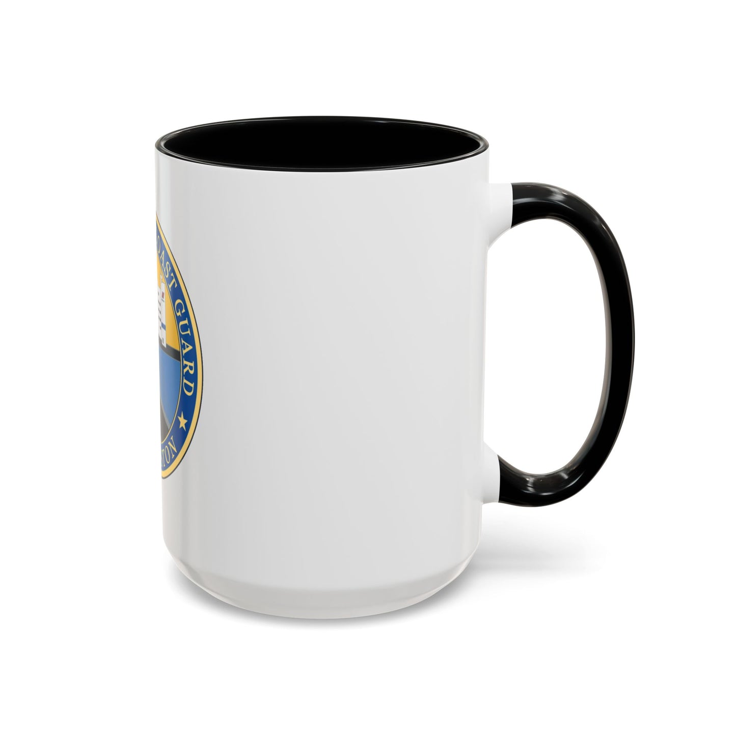 USCG Base Boston (U.S. Coast Guard) Accent Coffee Mug