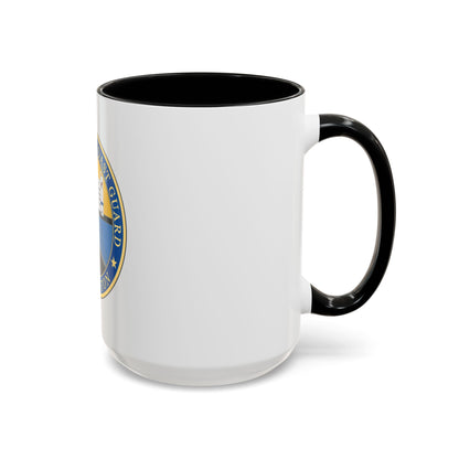 USCG Base Boston (U.S. Coast Guard) Accent Coffee Mug