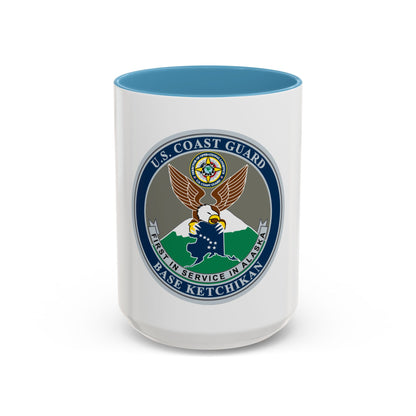 USCG Base Ketchikan (U.S. Coast Guard) Accent Coffee Mug