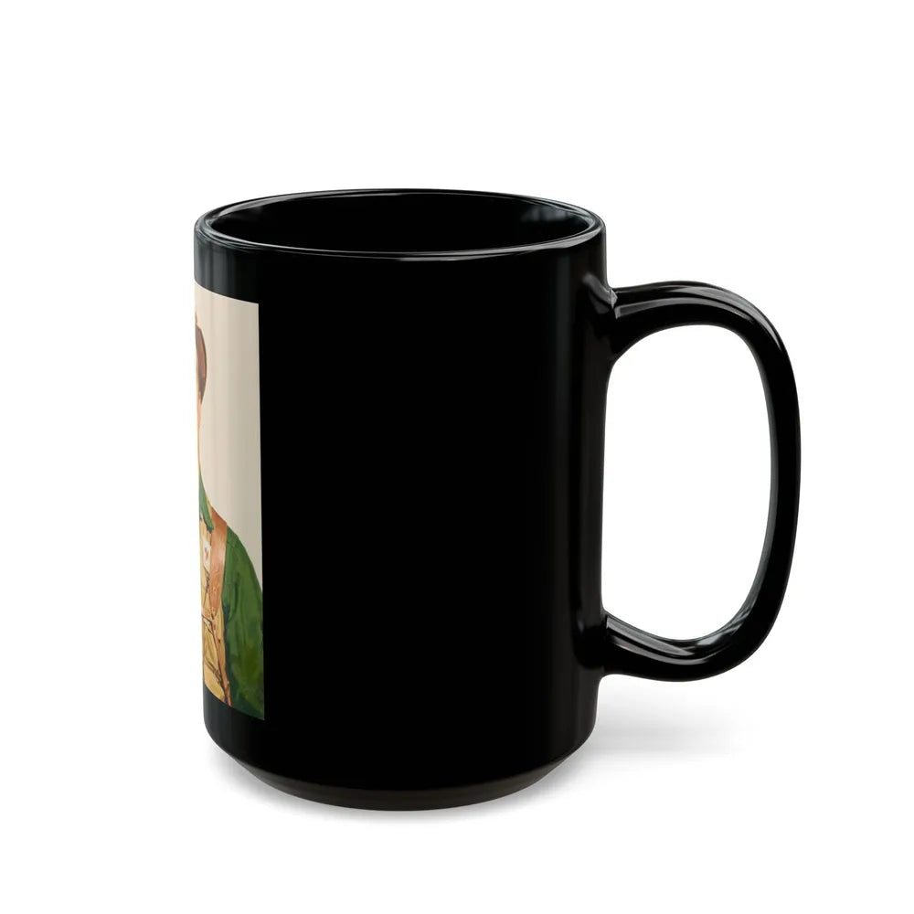 Fishing and hunting illustrations (1) - Black Coffee Mug-Go Mug Yourself