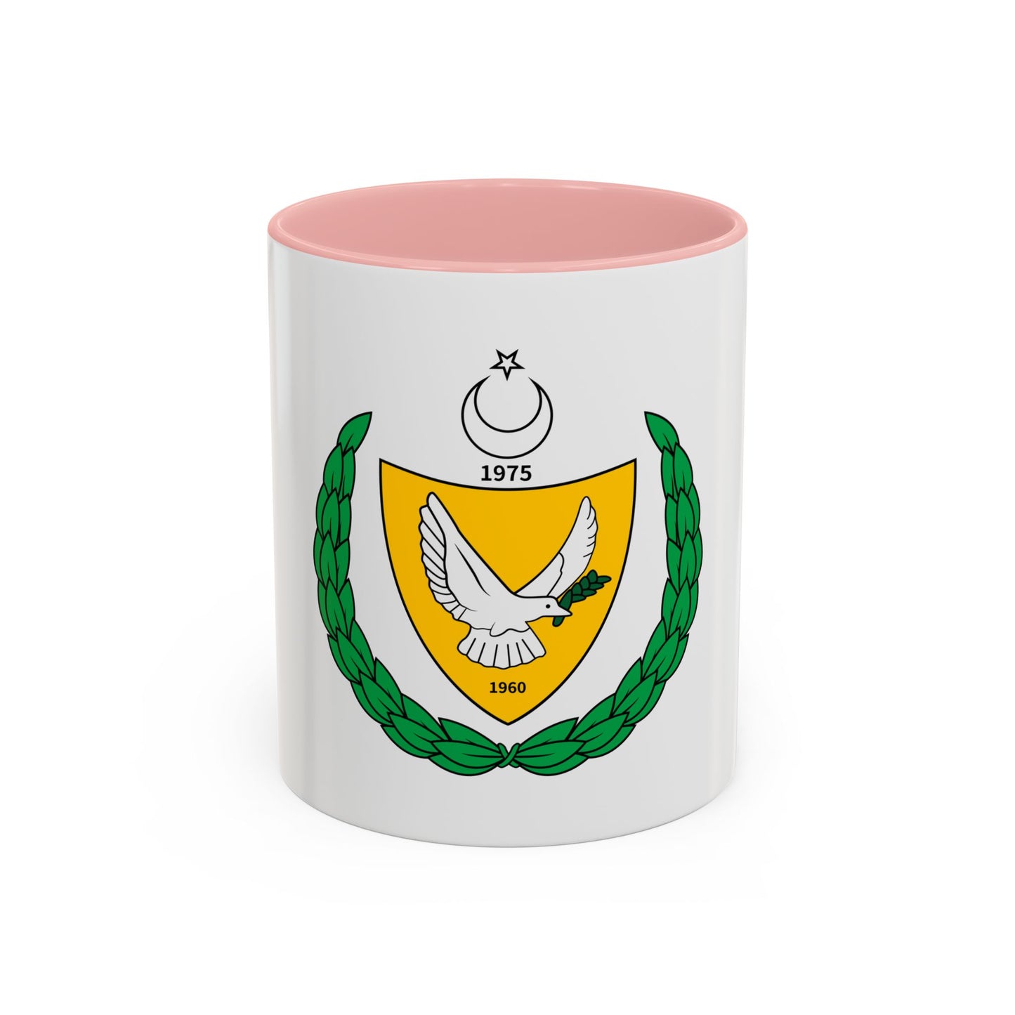 Coat of arms of the Turkish Federated State of Cyprus - Accent Coffee Mug