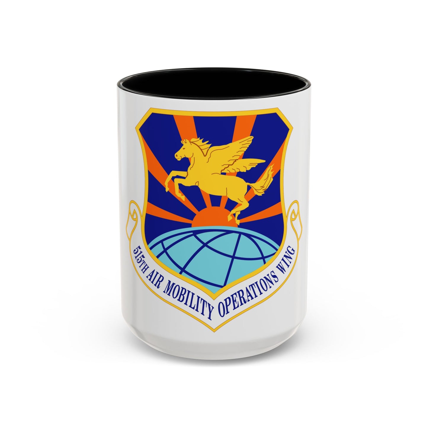 515 Air Mobility Operations Wing AMC (U.S. Air Force) Accent Coffee Mug