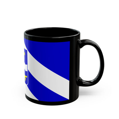 Flag of Brod Posavina County Croatia - Black Coffee Mug-Go Mug Yourself