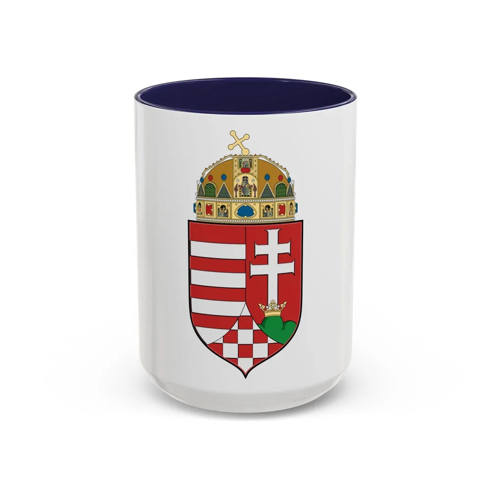 Hungary Country History (1916) - Accent Coffee Mug-15oz-Navy-Go Mug Yourself