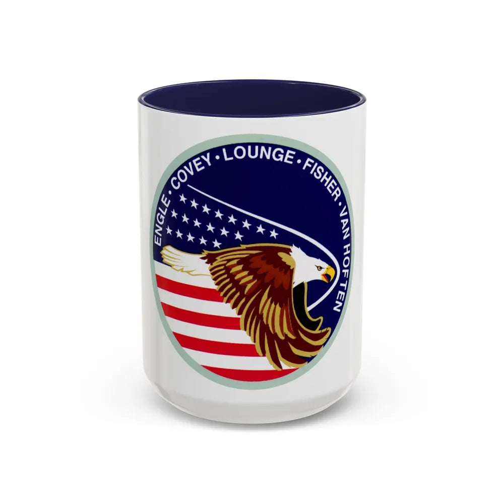 STS 51 i (NASA) Accent Coffee Mug-15oz-Navy-Go Mug Yourself