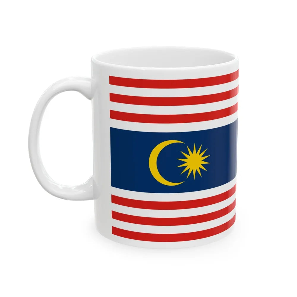 Flag of Kuala Lumpur Malaysia - White Coffee Mug-Go Mug Yourself