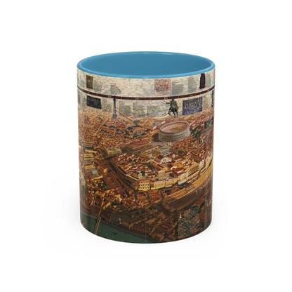 Romans, The (1997) (Map) Accent Coffee Mug-11oz-Light Blue-Go Mug Yourself