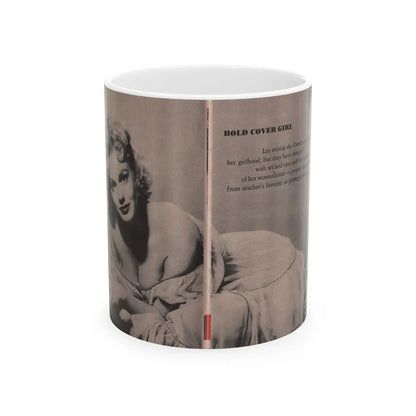 Lee Wilson #03 - Pages 3 & 4 of 4 Featuring, Lee+1 B&W Centerfold Photo & Article Cont. from Bold Pocket Mag. January '56 (Vintage Female Icon) White Coffee Mug-11oz-Go Mug Yourself