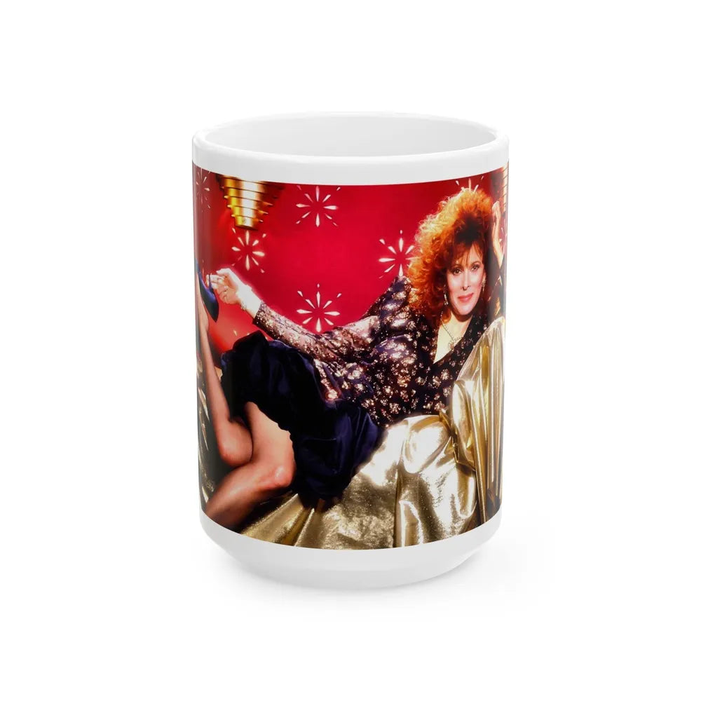 Jill St. John #161 (Vintage Female Icon) White Coffee Mug-15oz-Go Mug Yourself